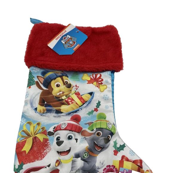 Nickelodeon Paw Patrol Christmas Stocking Marshall Chase Rubble NWT Ruz - Picture 3 of 5